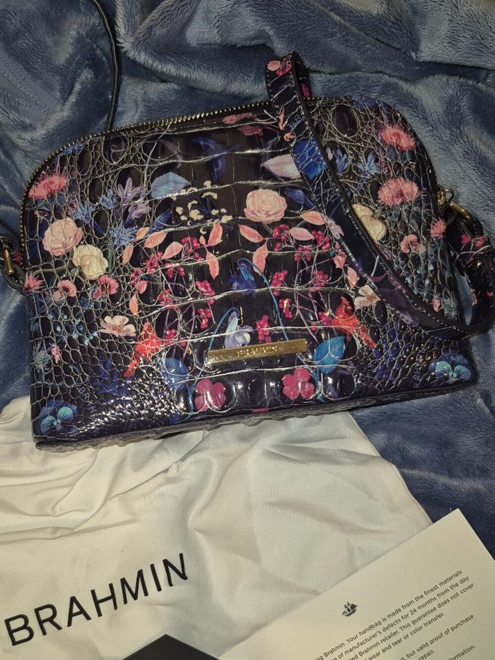 Brahmin Amal Hill Folktale Melbourne Leather Purse